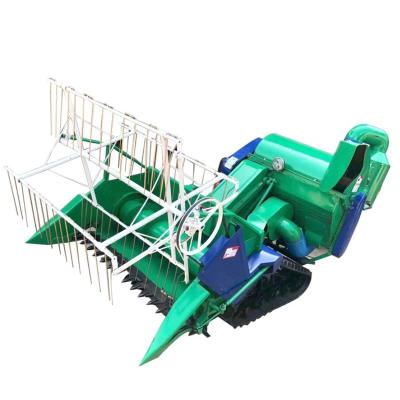 China High Quality Rice China Crawler Harvester Combine Manufacturers, Low Price Hot Sale 4LZ-0.8 Rice Wheat Combine Harvester for sale