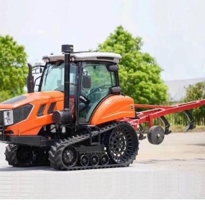 China Paddy Field China Small Crawler Large Tractor QLN-Y802 80HP Multifunctional Tractor Crawler Farms With Ridger Machine For Sale for sale