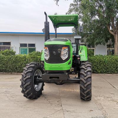 China Cultivate Chalion Large Tractor 100HP Farm Agriculture 4 Wheel Machinery Equipment Tractor QLN-1004 Four Wheel Tractor With Implements for sale