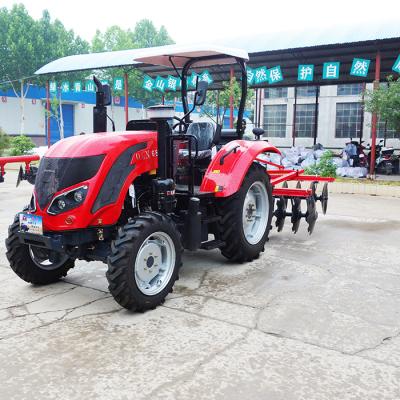 China Cultivate China QLN-654 65HP 4WD Small Farm Tractor Agriculture Small Tractor 4*4 4 Wheel Drive Tractor With Snow Blower for sale