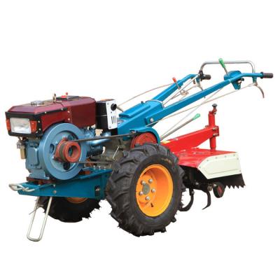 China High Quality Chalion Tiller Price 10HP 11HP 12HP 15HP 18HP Mini Walk-Behind Tractor With Rotary Ariculture 2 Wheels Walking Tractor for sale