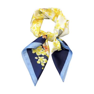 China Wholesale Comfortable Custom Printing Luxury Fashion Women Silk Head Scarves for sale