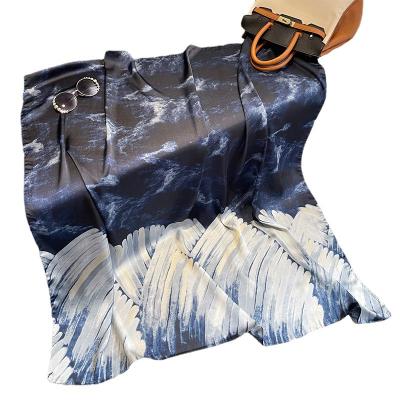 China Oil Painting Direct Selling Fashion Designer Multi-Purpose Head Scarfs Good For Elegant Women for sale