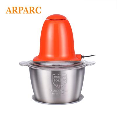 China Garlic Commercial Meat Helper Mini Kitchen Food Processor Cleaver 250-300W Vegetable Food Cleaver 1.75L for sale