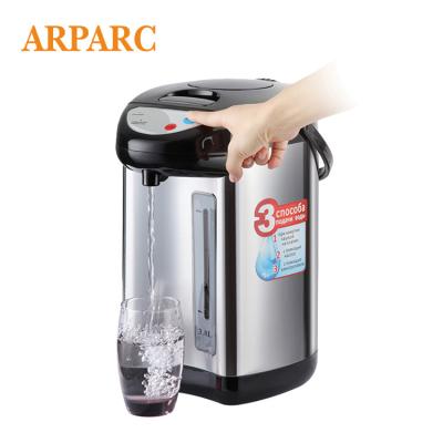 China OEM 4.2L/3.8L/3.0L 220V large capacity stainless steel vacuum flasks 360 degree base rotation aerate thermo kettle electric hot water pot for sale