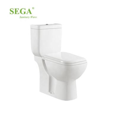 China Reasonable Price Double-flush M-9801T WC Two Piece Toilet Square Bowl P Trap Product for sale