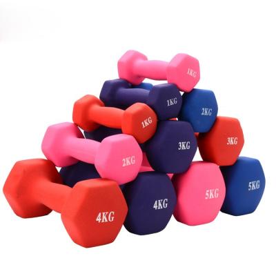 China Universal Women Dumbbell Neoprene Neoprene Coated Dumbbell Weight Dumbbell for sale