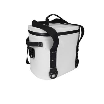 China Hot Sale 8L Waterproof White OEM TPU Insulated Cooler Bag Folding Picnic Thermal Ice Pack For Outdoor Activity for sale