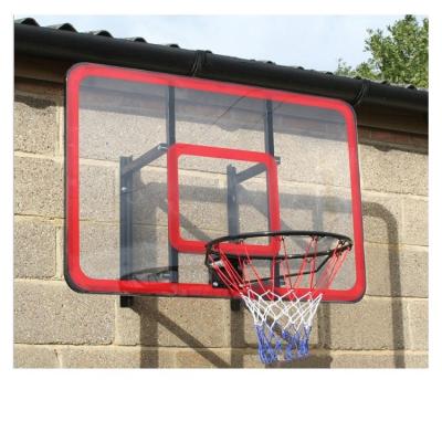 China Factory Outlet Wall Hanging Training Basketball Frame 120x80cm OEM PVC And HDPE Outdoor Basketballs Ring And Board For Youth for sale