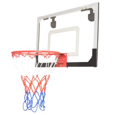 China New 45x30cm Outdoor Frame Basketball Training Wall Hanging OEM PVC Listing Basketball Ring And Board For Youth for sale