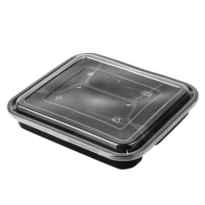 China Plastic Bento Lunch Box Meal Prep Casual Food Storage Containers 3/4/5 Compartment With Airtight Lids Disposable Lunch Box for sale