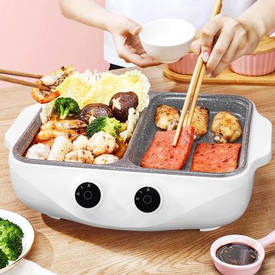 China Electric Neti Pot Heating Hotel Stoves Shabu-Roasting 110V Multifunctional Electric Cooker Pot Stove for sale