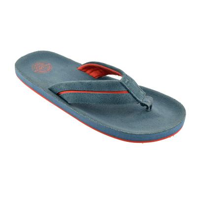 China Blue Flip Flops Fabric Insole Beach Eva Flap Flip Flops Slipper For Man for sale