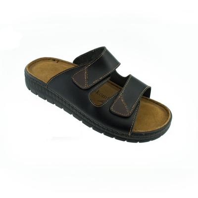 China High Quality Unique Faux Leather PU Leather Men Sandals for sale