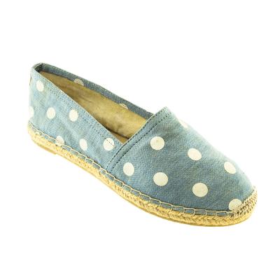 China 2018 Hot Sale Shoes Polka Dot Pattern Top Printed Slide On Women Sneakers for sale