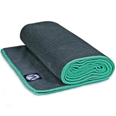 China Custom Printing Compressed Logo Microfiber Yoga Towel With Pocket Non Slip Yoga Mat Cover Comfortable Hot Yoga Corner Towel for sale