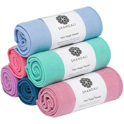 China Custom Cheap Cleanable Folding Yoga Mat QUICK DRY Mat Towel Non Slip Yoga Mat Cover from Rxercise Integrated for sale