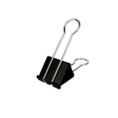 China New Arrived Office Folder Metal Black Personalized Single Weight Ring Paper Binder Clip for sale