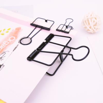 China 32mm Metal Black Binding Paper Clips for sale