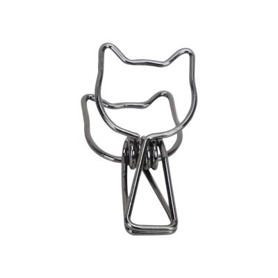 China Metal Cat Shaped Cute Metal Binding Design Paper Clips for sale