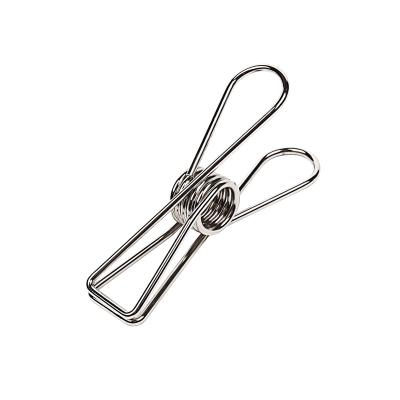 China Spring 316 Stainless Steel Clothespins Multifunctional Silver Metal Pegs for sale