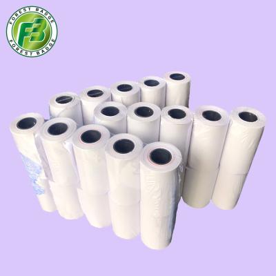 China Clear 70gsm 57 x 40 Mm Thermal Receipt Paper Color BPA FREE Printing Paper Rolls for sale