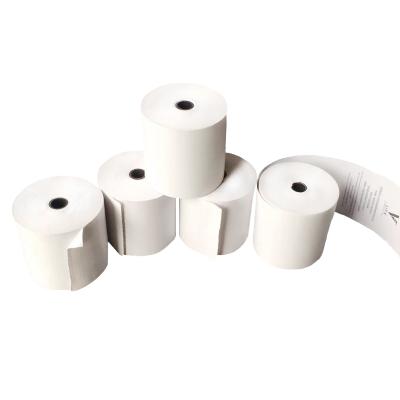 China Clear Color 80x80 mm 70gsm Wood Pulp Thermal Paper POS ATM Heat Sensitive Paper Roll for sale