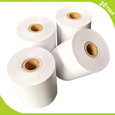 China Clear Color 80x80 mm 70gsm Cash Register Rolls BPA ATM Roll Heat Sensitive Paper Clear Paper Roll For POS Machine for sale