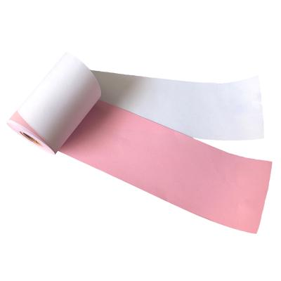 China NCR Wood Pulp Clear Carbonless Thermal Paper Cashie Jumbo Color Thermal Paper Roll 75 x 60 mm for sale