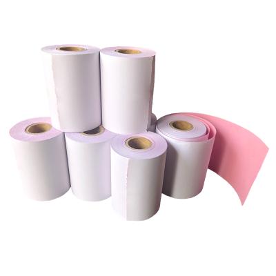 China Color 75*60 mm 100% Pure Color Wood Pulp Cash Register OEM Heat Sensitive Paper Clear Paper Roll for sale