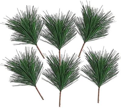 China DIY Fake Greenery Pine Tree Wreath Needles Artificial Green Branches for Christmas Garland Wreath Embellishing and Garden Decoration for sale