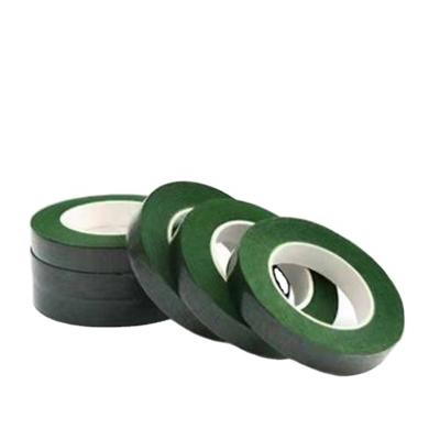 China Waterproof green floral tape is suitable for bouquet pole wrapping and florist craft decoration for sale