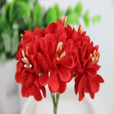 China DIY Braid 72pcs/pack 3.5cm Stem Flowers Mini Artificial Silk Daisy Flower W/wired Bulk Garland Decoration DIY Party Handmade Flower for sale