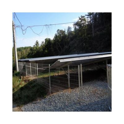 China Easily Assembled Solar Ground Mounting System Metal Heat Treated Garden Galvanized Chain Link Fence for sale