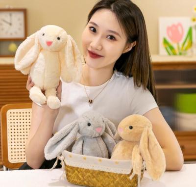 China Playful Easter Egg Baby Doll Spring Bunny Toy Doll for Girls Pink Soft Cuddly Plush Doll 12 Inches for sale