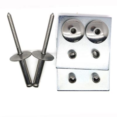 China Multi Functional Use Factory Direct Sale Head Stainless Steel Open End Slot Rivet Large Aluminum Rivet for sale