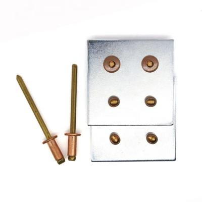 China High Quality Guaranteed Noise DIN Standard Copper Steel Open Type Blind Rivets Fastener Brass Material Rivets Durable for sale