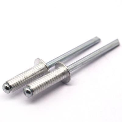 China Steel Polished - Galvanized Threaded Aluminum Steel Grooved Blind Rivets For Wood for sale