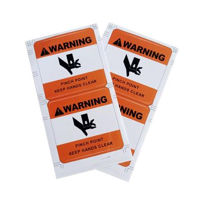 China Label Vinyl Adhesive Stickers Safety Warning Danger Voltage Warning Keep Out for sale