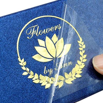 China Custom Transparent Logo Trademark PVC Label Sticker High Grade Metal Separation for sale