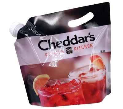 China Liquid Beverage Resealable Paper Pouches Spout Reusable Juice Pouch for sale