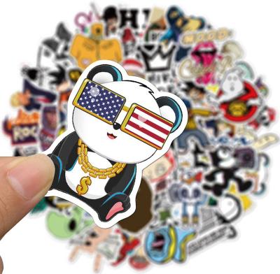 China Matt Kiss Cut Vinyl Stickers Die Cut Window Decals For Skateboard Hip Hop Street for sale