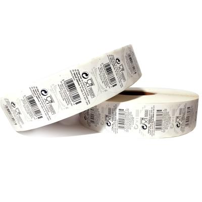 China Qr Code Reminder Pvc Label Sticker Round White OEM for sale