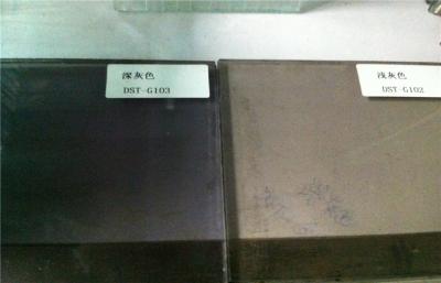 China Bathroom Colorful Glass Boards , Light Grey Tinted Glass Panels for sale