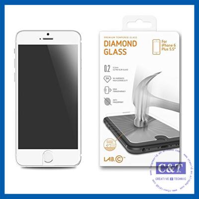 China 0.3MM Slim Tempered Glass Cell Phone Screen Protector For Iphone 6 with 2.5D 9H Hardness for sale