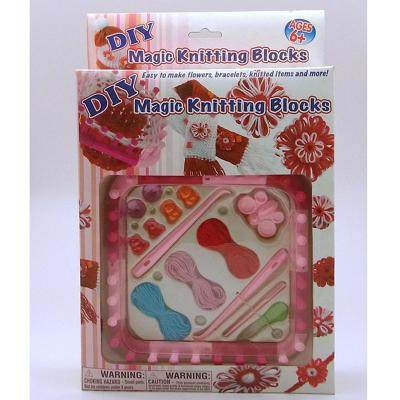 China DIY Kids Sewing Kit and Craft Products Weaving Loom and Knitting Looms 1390 Set for sale