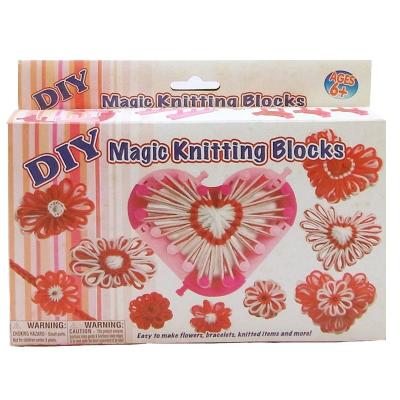 China Plastic DIY Loom Weaving Machine Sewing Notinos Round Oval Heart Long Knitting Loom Set For Scarf, Shawl, Hat for sale