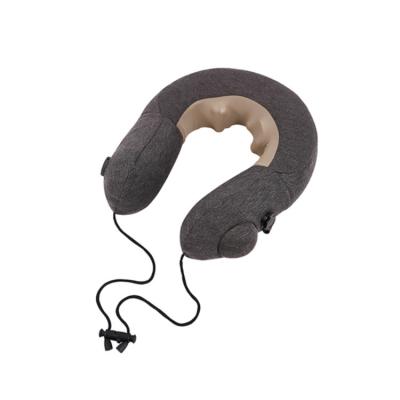 China U shape body wireless rechargeable travel shiatsu vibrating neck massage pillow for sale