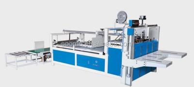 China machinery & SMZX-BZD semi-automatic corrugeted type board file material gluer for sale