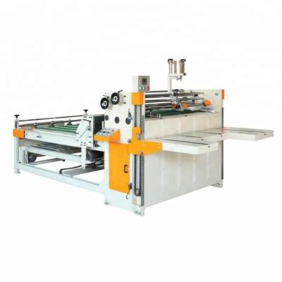 China machinery & Material good condition cheap price semi automatic folder gluer machine for corrugated sheets for sale